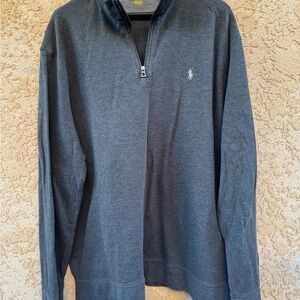 Polo Ralph Lauren Charcoal Zip-Up Sweater